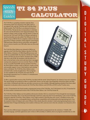 cover image of Ti 84 Plus Calculator